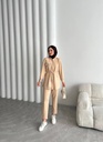 Tracksuit Set Cotton Beige