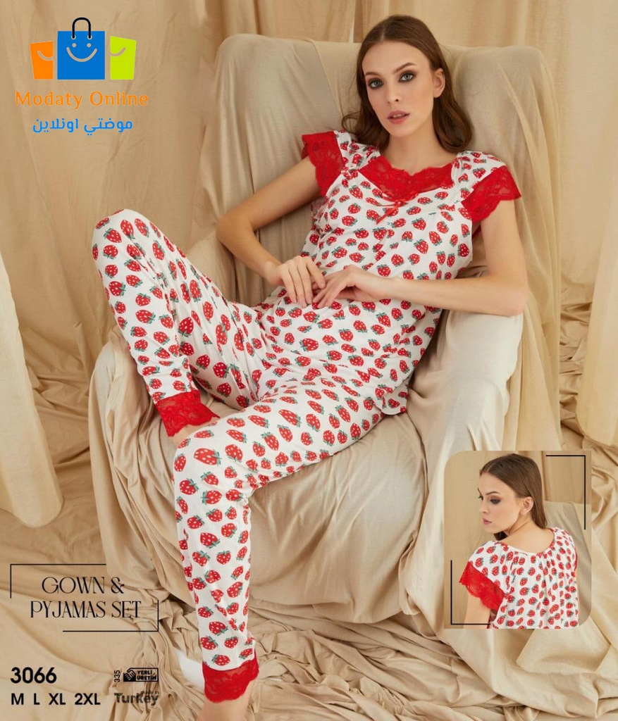 Pajamas Half Sleeves Woman Cotton